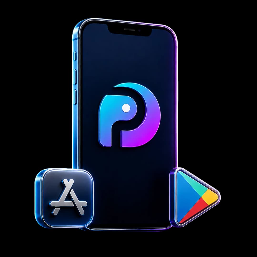 Oppi Wallet Mobile App with Store Icons