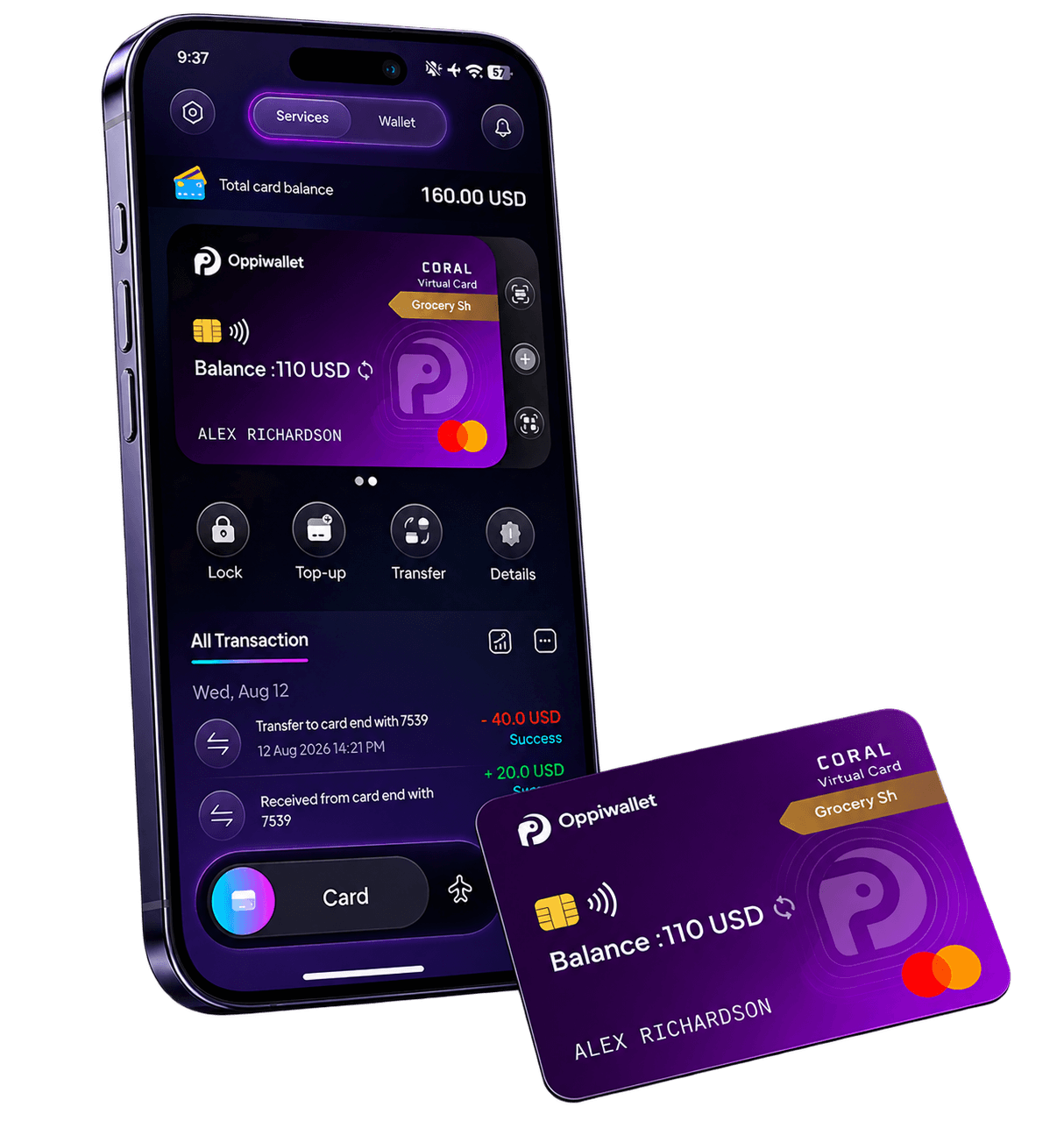 Oppi Wallet Mockup